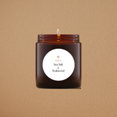 AdaRose Sea Salt & Teakwood Candle